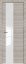 Interiérové dveře bezfalcové - 5Z - Barva: Capiccino Crosscut, Sklo: Lacobel White Lacquer, Hrana Dveří: Matný Hliník