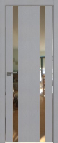 Interiérové dveře bezfalcové - 9STK - Barva: Pine Manhattan Grey, Sklo: Zrcadlo, Hrana Dveří: Matná ze čtyř stran
