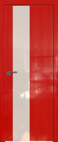 Interiérové dveře bezfalcové - 5STK - Barva: Pine Red Glossy, Sklo: Zrcadlo, Hrana Dveří: Black Edition ze čtyř stran