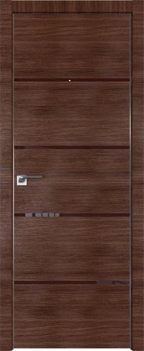 Interiérové dveře bezfalcové - 20Z - Barva: Malaga Cherry Crosscut, Sklo: Lacobel Brown Lacquer, Hrana Dveří: Matný Hliník