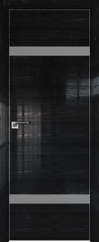 Interiérové dveře bezfalcové - 3STK - Barva: Pine Red Glossy, Sklo: Lacobel Black Lacquer, Hrana Dveří: Black Edition ze čtyř stran