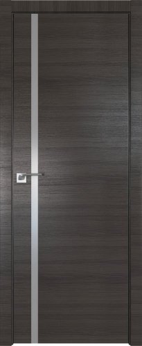 Interiérové dveře bezfalcové - 22Z - Barva: Gray Crosscut, Sklo: Lacobel Black Lacquer, Hrana Dveří: BLACK EDITION