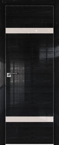 Interiérové dveře bezfalcové - 3STK - Barva: Pine Red Glossy, Sklo: Lacobel Black Lacquer, Hrana Dveří: Black Edition ze čtyř stran