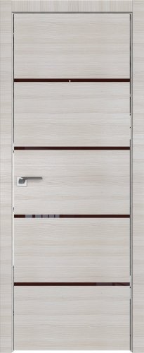 Interiérové dveře bezfalcové - 20Z - Barva: Gray Crosscut, Sklo: Lacobel Black Lacquer, Hrana Dveří: Matný Hliník