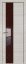 Interiérové dveře bezfalcové - 5Z - Barva: White Ash Crosscut, Sklo: Lacobel Brown Lacquer, Hrana Dveří: BLACK EDITION