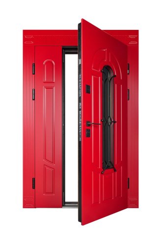 Bezpečnostní dveře venkovní Zariela Glass Red 1200 COTTAGE