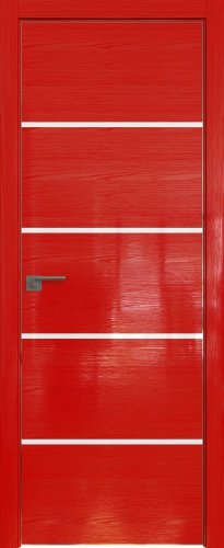 Interiérové dveře bezfalcové - 20STK - Barva: Pine Red Glossy, Sklo: Lacobel White Lacquer, Hrana Dveří: Matná ze čtyř stran
