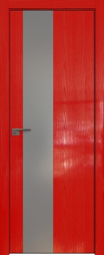 Interiérové dveře bezfalcové - 5STK - Barva: Pine Red Glossy, Sklo: Lacobel Silver Lacquer, Hrana Dveří: Black Edition ze čtyř stran