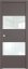 Interiérové dveře bezfalcové - 10SMK - Barva: Cocoa Matt, Sklo: Lacobel White Lacquer, Hrana Dveří: Matná ze čtyř stran