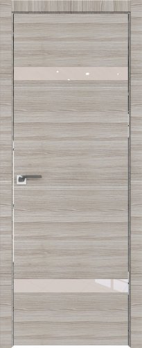 Interiérové dveře bezfalcové - 3Z - Barva: White Ash Crosscut, Sklo: Zrcadlo, Hrana Dveří: Matný Hliník