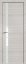 Interiérové dveře bezfalcové - 6Z - Barva: White Ash Crosscut, Sklo: Lacobel White Lacquer, Hrana Dveří: BLACK EDITION