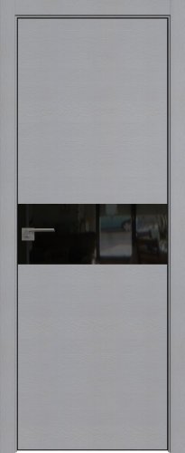 Interiérové dveře bezfalcové - 4STK - Barva: Pine Manhattan Grey, Sklo: Lacobel Black Lacquer, Hrana Dveří: Black Edition ze čtyř stran