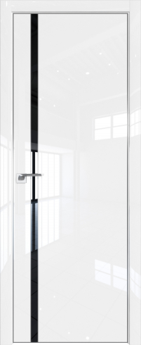 Interiérové dveře bezfalcové - 122LA - Barva: White Luxe, Sklo: Lacquer Classic, Hrana Dveří: Matná ze čtyř stran