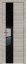 Interiérové dveře bezfalcové - 5Z - Barva: Capiccino Crosscut, Sklo: Lacobel Black Lacquer, Hrana Dveří: Matný Hliník