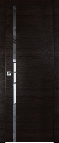 Interiérové dveře bezfalcové - 22Z - Barva: Wenge Crosscut, Sklo: Zrcadlo, Hrana Dveří: BLACK EDITION