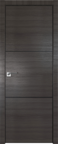 Interiérové dveře bezfalcové - 2Z - Barva: Gray Crosscut, Hrana Dveří: BLACK EDITION