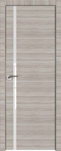 Interiérové dveře bezfalcové - 22Z - Barva: Capiccino Crosscut, Sklo: Lacquer Classic, Hrana Dveří: BLACK EDITION