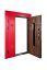 Bezpečnostní dveře venkovní Zariela Glass Red 1200 COTTAGE