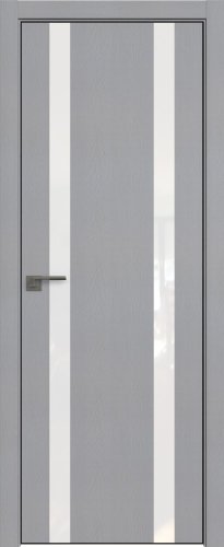 Interiérové dveře bezfalcové - 9STK - Barva: Pine Manhattan Grey, Sklo: Lacobel White Lacquer, Hrana Dveří: Black Edition ze čtyř stran