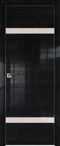 Interiérové dveře bezfalcové - 3STK - Barva: Pine Red Glossy, Sklo: Lacobel Silver Lacquer, Hrana Dveří: Black Edition ze čtyř stran