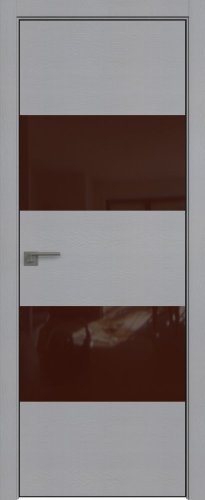 Interiérové dveře bezfalcové - 10STK - Barva: Pine Manhattan Grey, Sklo: Lacobel Brown Lacquer, Hrana Dveří: Black Edition ze čtyř stran