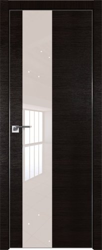Interiérové dveře bezfalcové - 5Z - Barva: Capiccino Crosscut, Sklo: Lacquer Classic, Hrana Dveří: BLACK EDITION