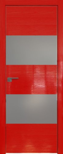 Interiérové dveře bezfalcové - 10STK - Barva: Pine Red Glossy, Sklo: Lacobel Silver Lacquer, Hrana Dveří: Matná ze čtyř stran