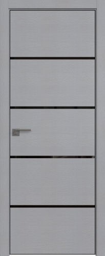 Interiérové dveře bezfalcové - 20STK - Barva: Pine Manhattan Grey, Sklo: Lacobel Black Lacquer, Hrana Dveří: Black Edition ze čtyř stran