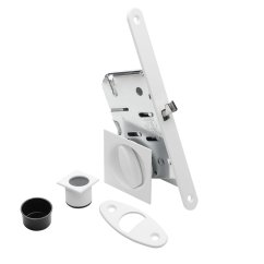 Zámek -WC s hranatými mušlemi white