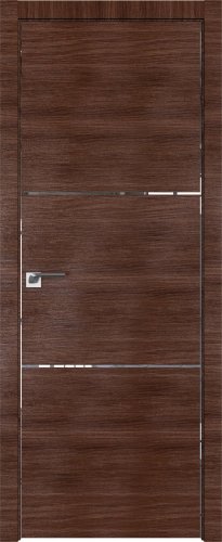 Interiérové dveře bezfalcové - 2Z - Barva: Capiccino Crosscut, Hrana Dveří: Matný Hliník