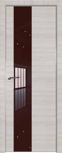 Interiérové dveře bezfalcové - 5Z - Barva: Gray Crosscut, Sklo: Lacobel Silver Lacquer, Hrana Dveří: Matný Hliník