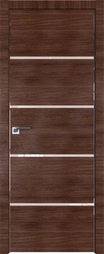 Interiérové dveře bezfalcové - 20Z - Barva: Gray Crosscut, Sklo: Lacobel Black Lacquer, Hrana Dveří: Matný Hliník