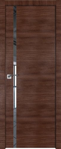 Interiérové dveře bezfalcové - 22Z - Barva: Malaga Cherry Crosscut, Sklo: Zrcadlo, Hrana Dveří: Matný Hliník