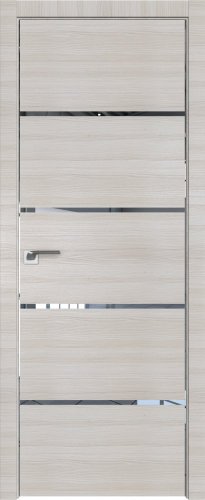 Interiérové dveře bezfalcové - 20Z - Barva: Gray Crosscut, Sklo: Lacobel Black Lacquer, Hrana Dveří: Matný Hliník