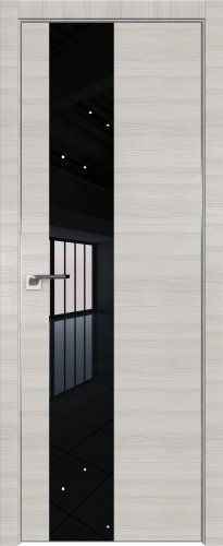 Interiérové dveře bezfalcové - 5Z - Barva: Capiccino Crosscut, Sklo: Lacquer Classic, Hrana Dveří: BLACK EDITION