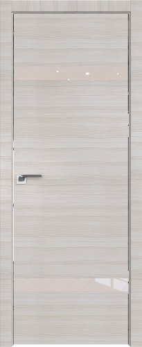Interiérové dveře bezfalcové - 3Z - Barva: White Ash Crosscut, Sklo: Zrcadlo, Hrana Dveří: Matný Hliník