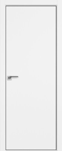 Interiérové dveře bezfalcové - 1SMA - Barva: Gray Matt, Hrana Dveří: ABS černý mat ze čtyř stran