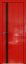 Interiérové dveře bezfalcové - 6STK - Barva: Pine Red Glossy, Sklo: Lacobel Brown Lacquer, Hrana Dveří: Black Edition ze čtyř stran