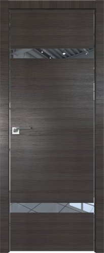 Interiérové dveře bezfalcové - 3Z - Barva: White Ash Crosscut, Sklo: Zrcadlo, Hrana Dveří: Matný Hliník