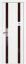 Interiérové dveře bezfalcové - 109SMA - Barva: White Matt, Sklo: Lacobel Brown Lacquer, Hrana Dveří: Matná ze čtyř stran