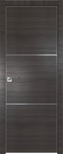 Interiérové dveře bezfalcové - 2Z - Barva: Gray Crosscut, Hrana Dveří: Matný Hliník