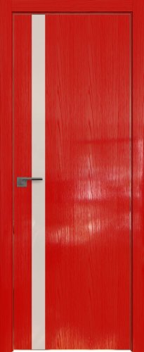Interiérové dveře bezfalcové - 6STK - Barva: Pine Red Glossy, Sklo: Lacobel White Lacquer, Hrana Dveří: Matná ze čtyř stran