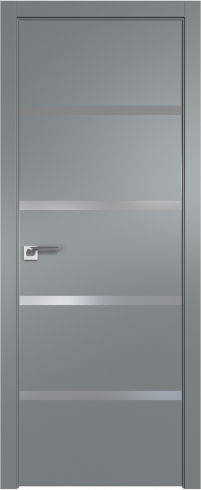 Interiérové dveře bezfalcové - 120SMA - Barva: Gray Matt, Sklo: Lacquer Classic, Hrana Dveří: Matná ze čtyř stran