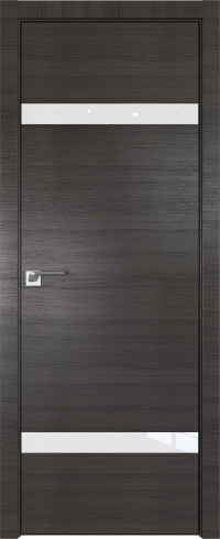 Interiérové dveře bezfalcové - 3Z - Barva: Gray Crosscut, Sklo: Lacquer Classic, Hrana Dveří: BLACK EDITION
