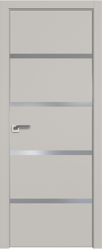 Interiérové dveře bezfalcové - 120SMA - Barva: Gray Matt, Sklo: Lacquer Classic, Hrana Dveří: Matná ze čtyř stran