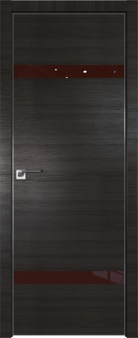 Interiérové dveře bezfalcové - 3Z - Barva: Gray Crosscut, Sklo: Lacobel Brown Lacquer, Hrana Dveří: Matný Hliník