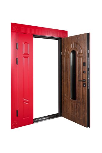 Bezpečnostní dveře venkovní Zariela Glass Red 1200 COTTAGE