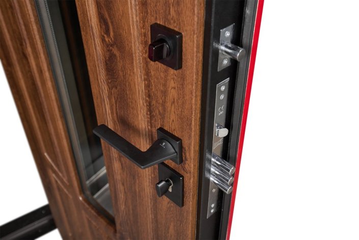 Bezpečnostní dveře venkovní Zariela Glass Red 1200 COTTAGE