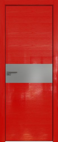 Interiérové dveře bezfalcové - 4STK - Barva: Pine Red Glossy, Sklo: Lacobel Silver Lacquer, Hrana Dveří: Black Edition ze čtyř stran