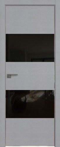 Interiérové dveře bezfalcové - 10STK - Barva: Pine Manhattan Grey, Sklo: Lacobel Black Lacquer, Hrana Dveří: Matná ze čtyř stran